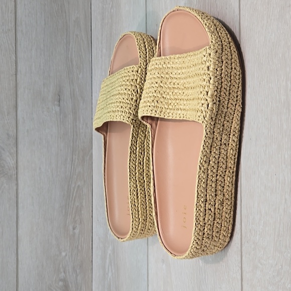 Joie Women Boho Hobo Espadrille Platform Woven Design Sandals Shoes Sz 9.5M - Picture 2 of 12